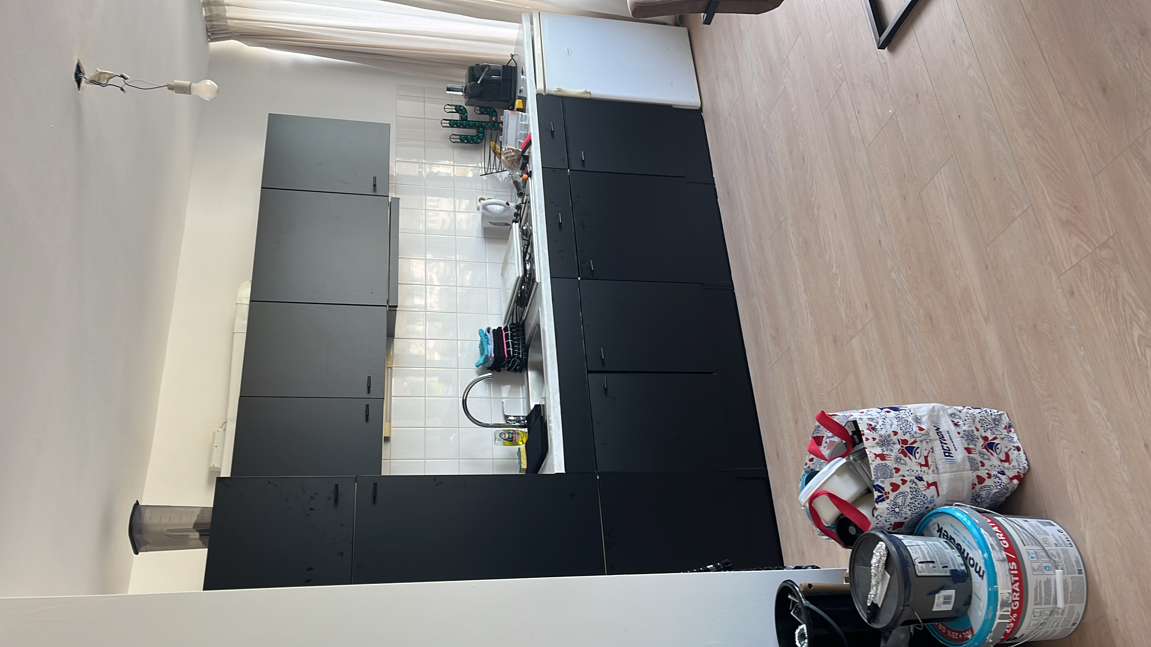 Keuken in mat zwart