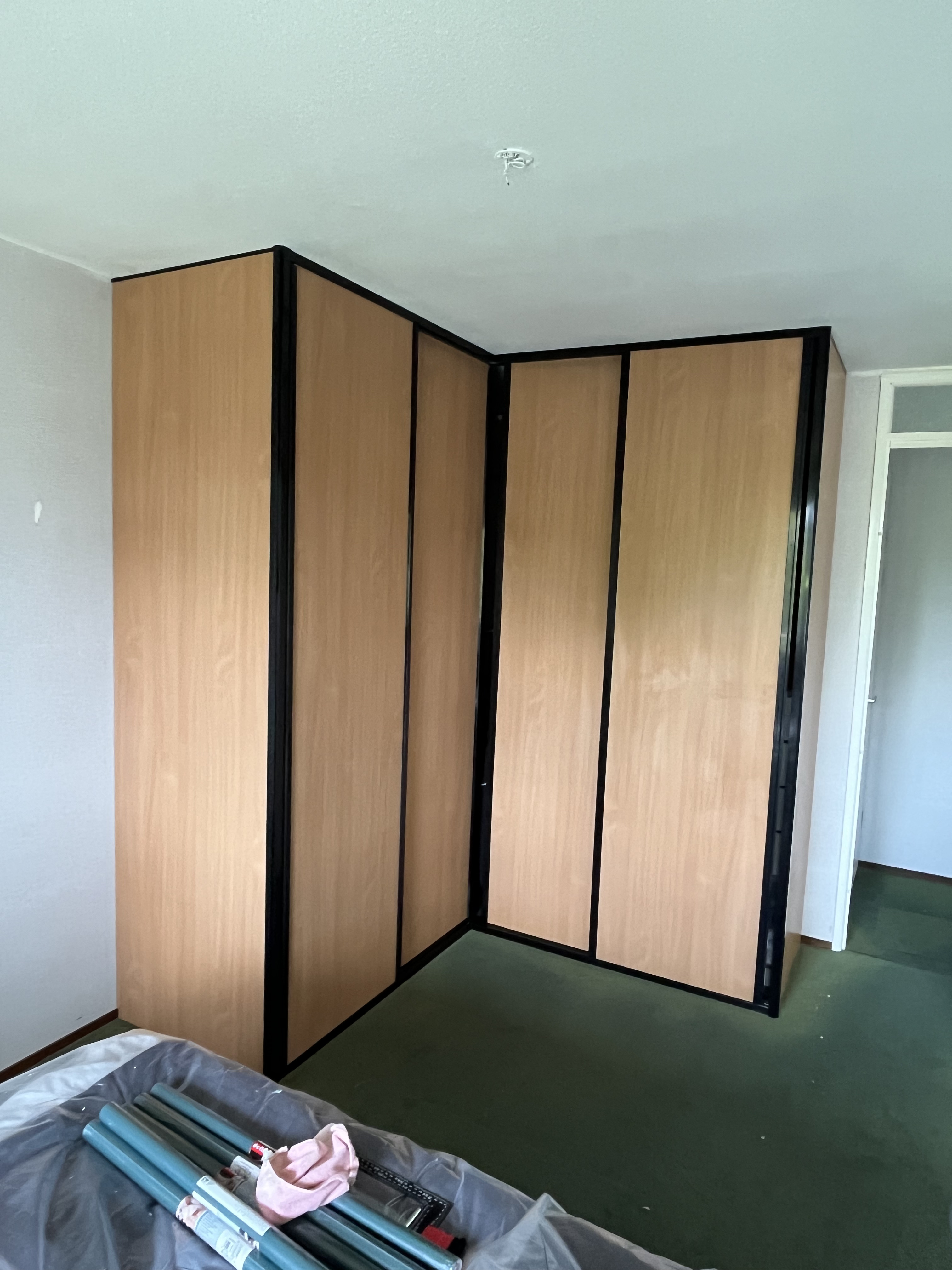 Hoekkasten van beige naar petrolblauw — foto 2